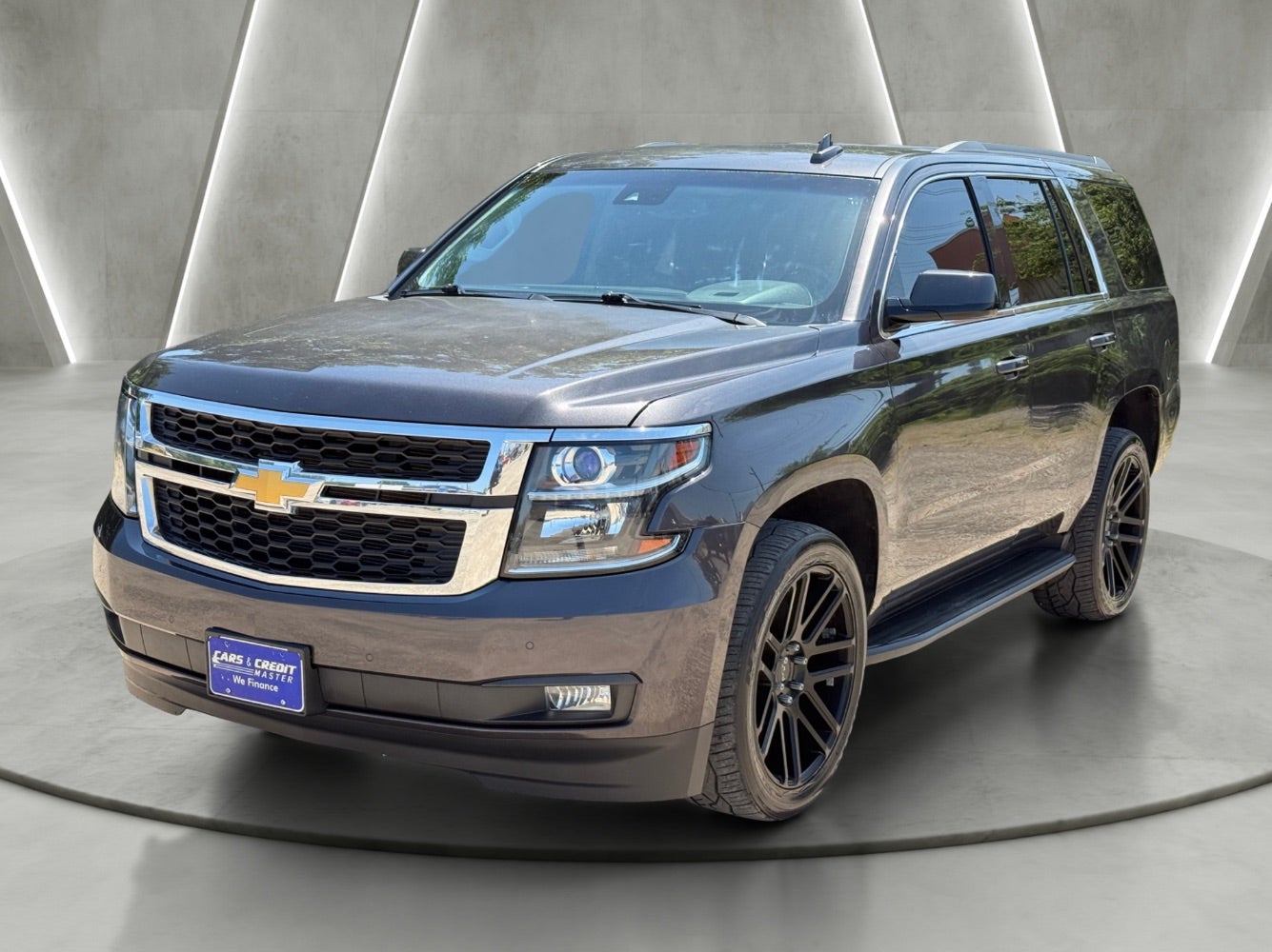 2016 Chevrolet Tahoe LT in Slate Gray Metallic — front three-quarter view